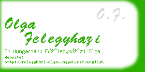 olga felegyhazi business card